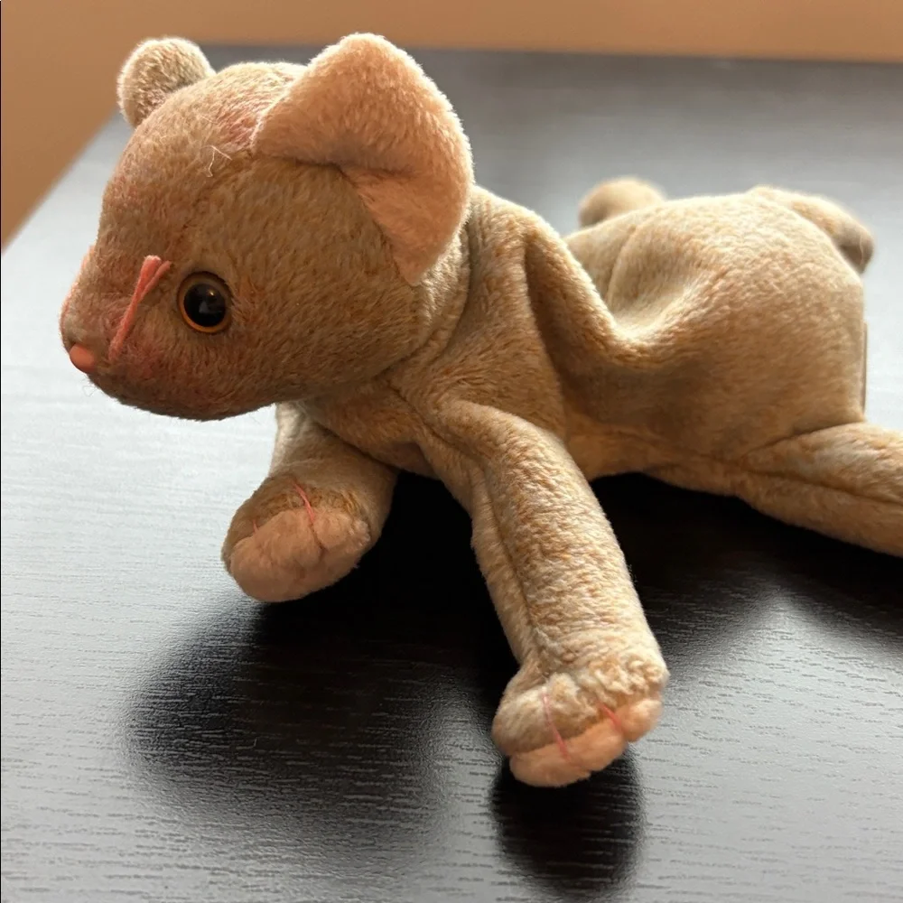 Beanie Babies Plush Toy Set - Bunny, Cat and Dogs Rover Nibbler Scat and Dobie